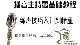 播音主持教学视频,掌握播音技巧，提升主持魅力